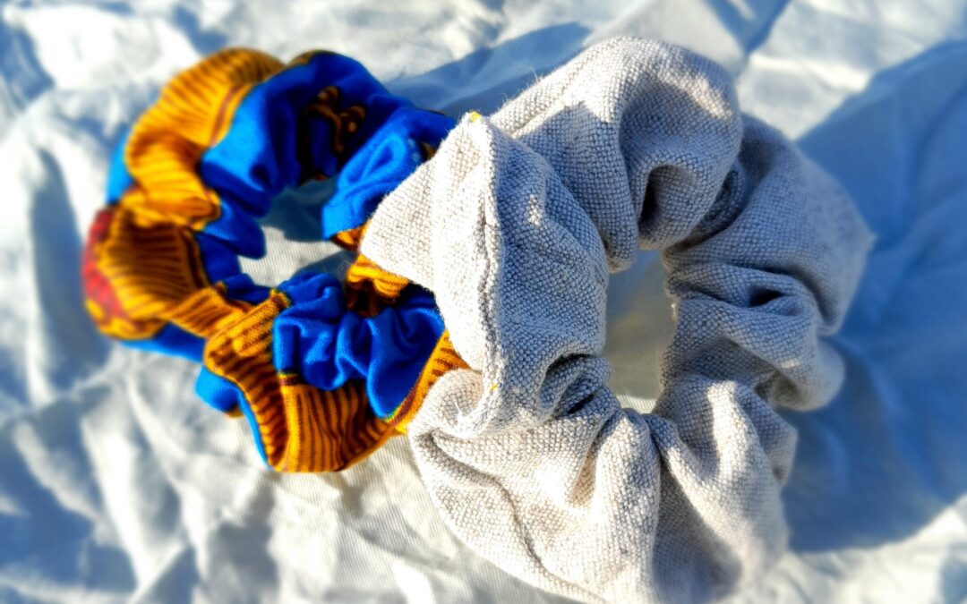 Scrunchie mit Lavendelblüten